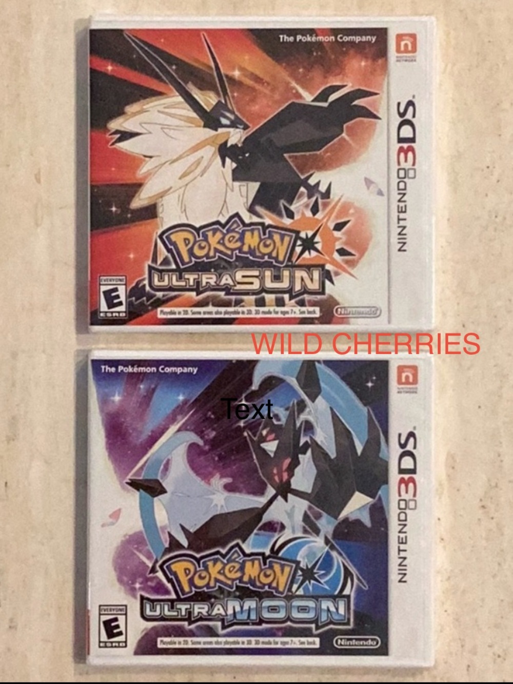 New Pokemon Ultra Sun Nintendo 3DS Game & Pokemon Ultra Moon 3DS Games Sealed